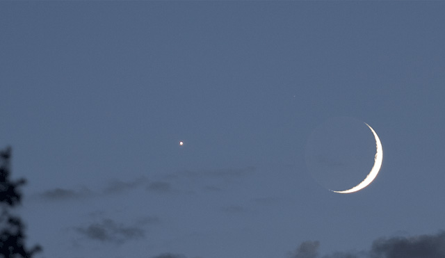 Moon and Venus